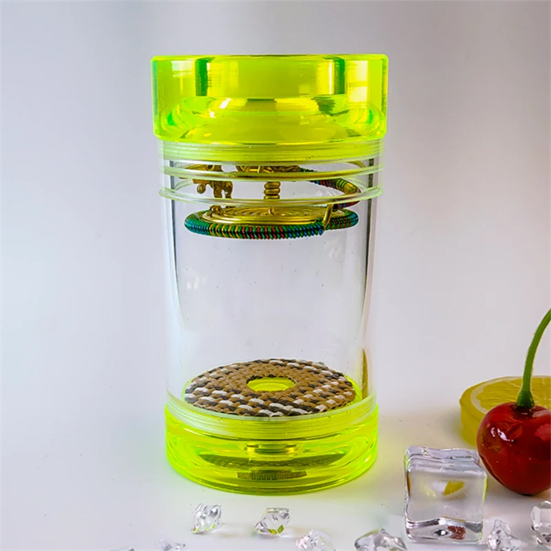 A12#徐一舟铜款荧光绿独眼高级蝈蝈罐子出音好配1.5黄铜彩圈簧