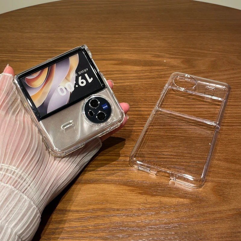 适用vivoxflip手机壳新款折叠屏xflip全包硅胶透明保护壳防摔简约