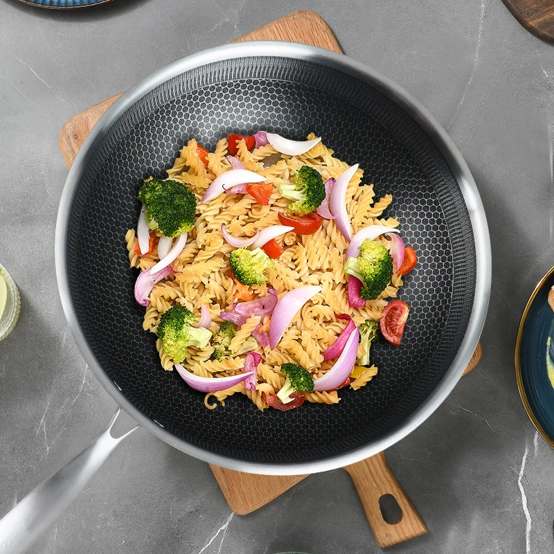 【胖哥粉丝专属】316L不锈钢双面炒锅不粘锅32口径不挑炉灶磨标CG