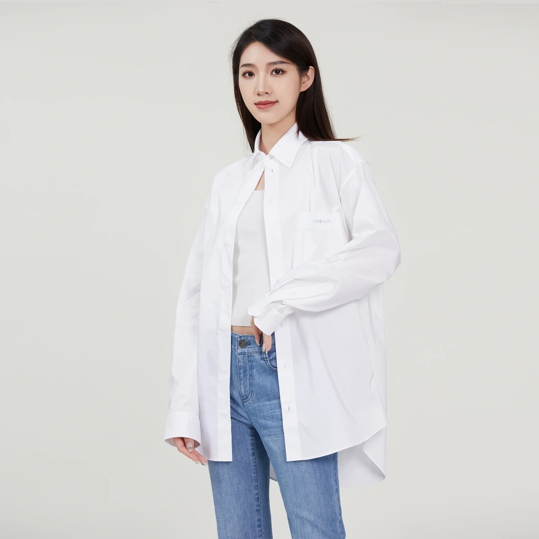 AMASS/阿玛施AMASS/阿玛施新款时尚先生镶钻潮流长袖衬衫 5300911