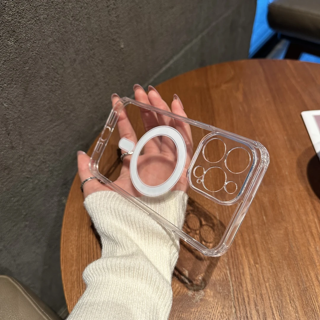 网红苹果13pro磁吸MagSafe手机壳iphone14透明12无线充电11磨砂Xr