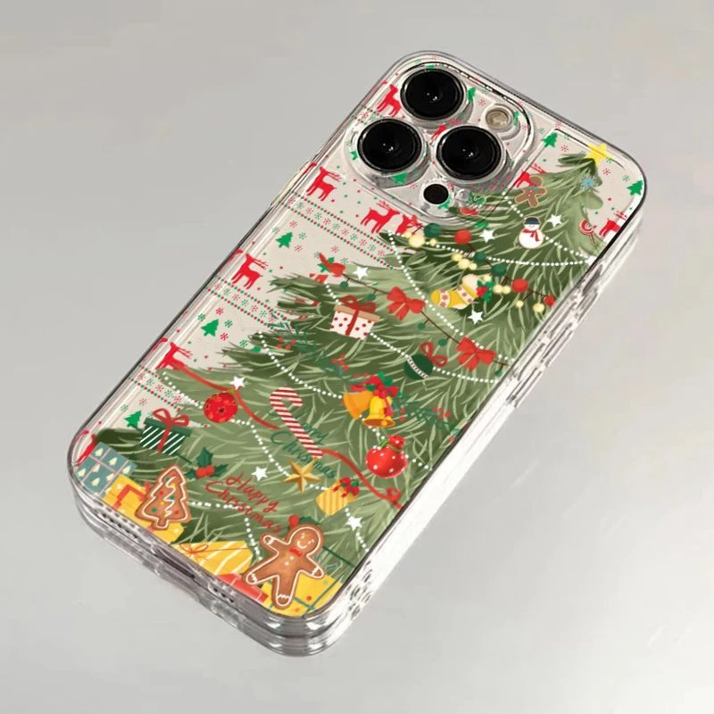 姜饼圣诞树适用iphone15promax苹果14/13/12min手机壳7/8plus高级
