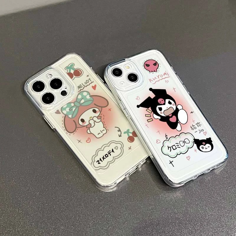 库洛米苹果14pro max手机壳新款iPhone15pro透明12pro可爱11软/13