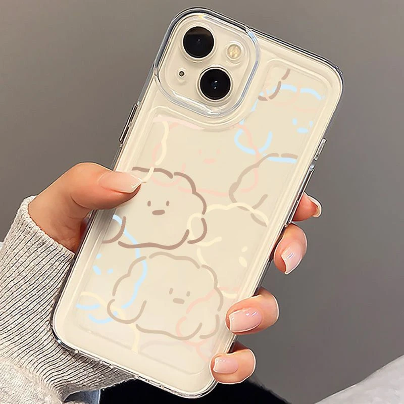 网红款苹果iPhone13promax手机壳新款15plus/12/11透明XR保护/14