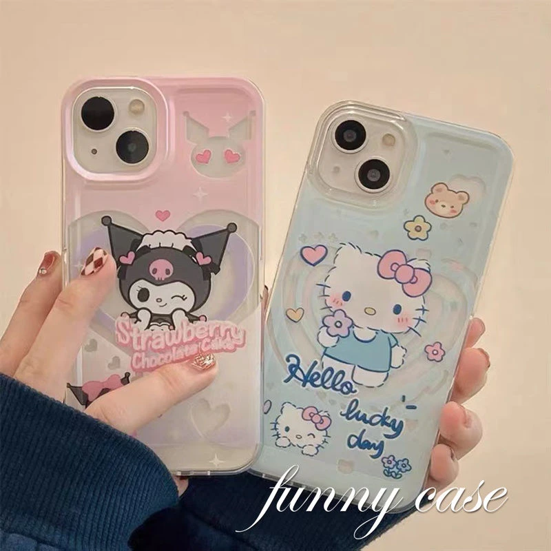 网红爆款hellokitty苹果13情侣手机壳15iphone11/12保护套硅胶/14