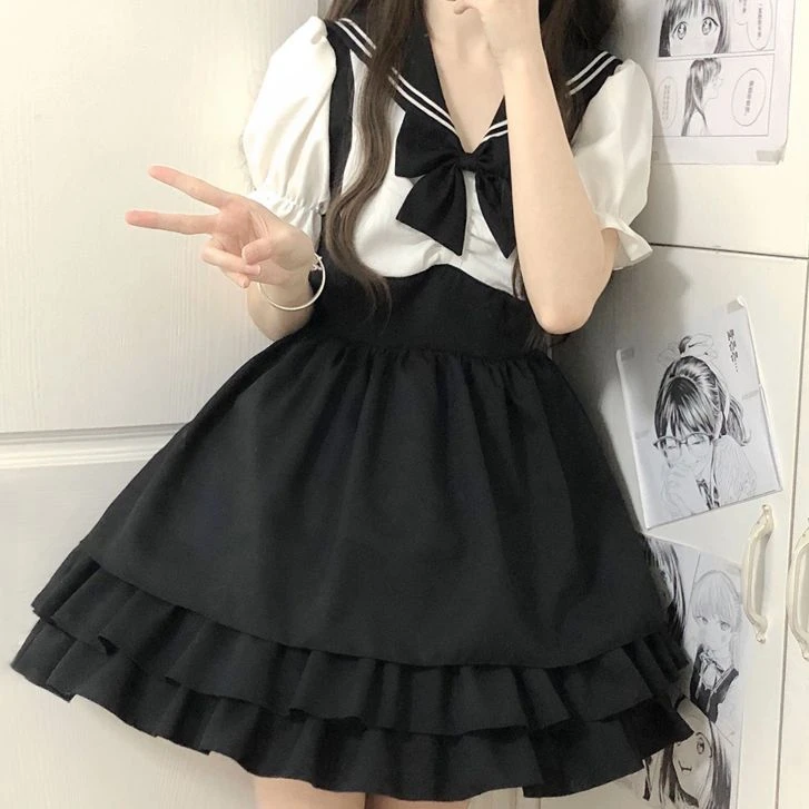 【远航少女】正版洛丽塔夏季日系少女lolita公主裙子学院风连衣裙