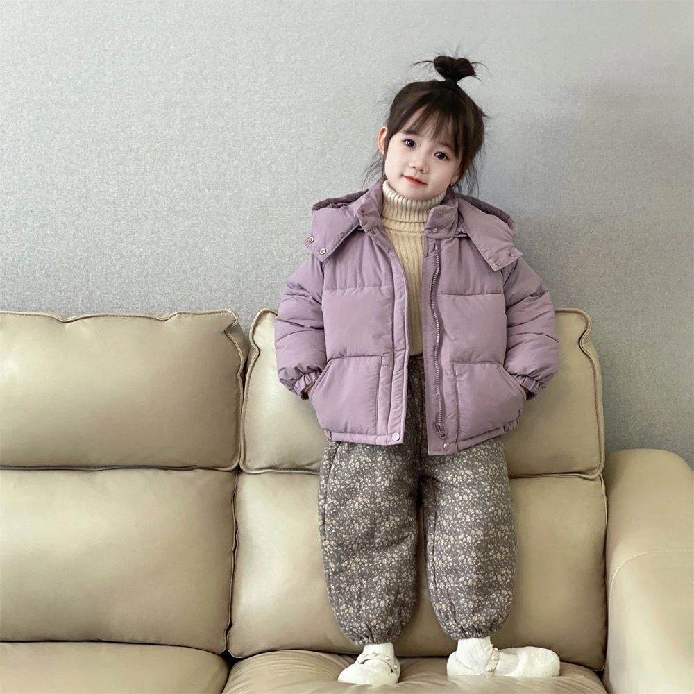 巴拉拉吧女童棉衣2023冬季新款加厚棉服外套儿童冬装韩版男女宝宝