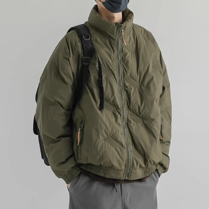 【小扬哥推荐】冬季美式立领潮牌棉衣男士休闲宽松复古潮流加厚保暖