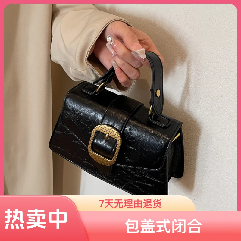 冬季新款网红气质时尚百搭小众单肩手提小包包高档女包正品斜挎包