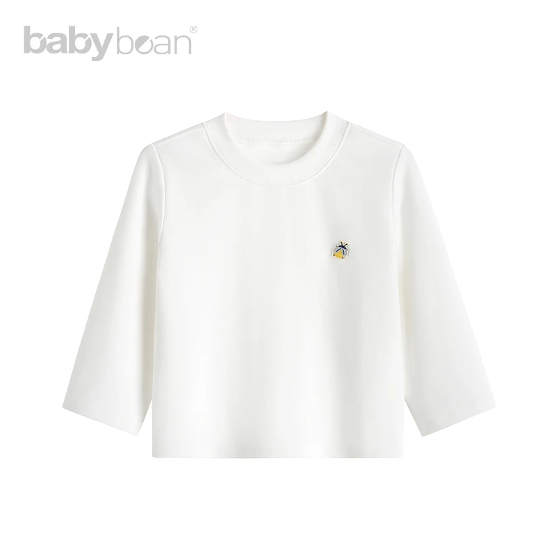 babybean亲豆秋装男女宝宝白色卫衣柔软外出上衣百搭野趣寻宝队