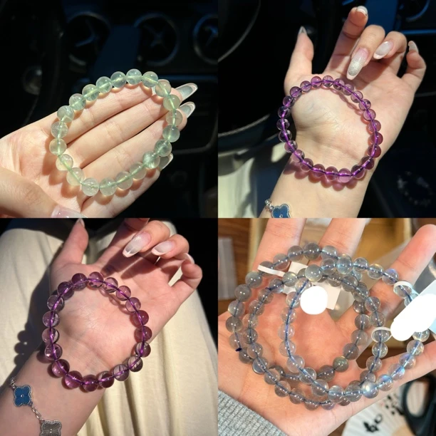 XH2014-Z水晶链接 水晶手链有瑕多样性发一女款