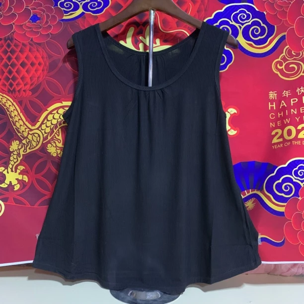 螺纹加肥版女背心