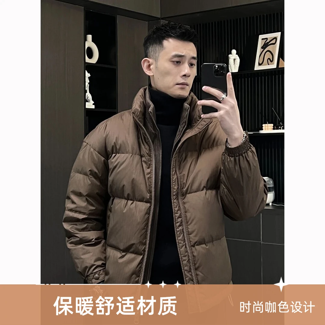 冬季立领男帅气小伙棉衣保暖抗寒宽松短款外套高级冬天冬季外套