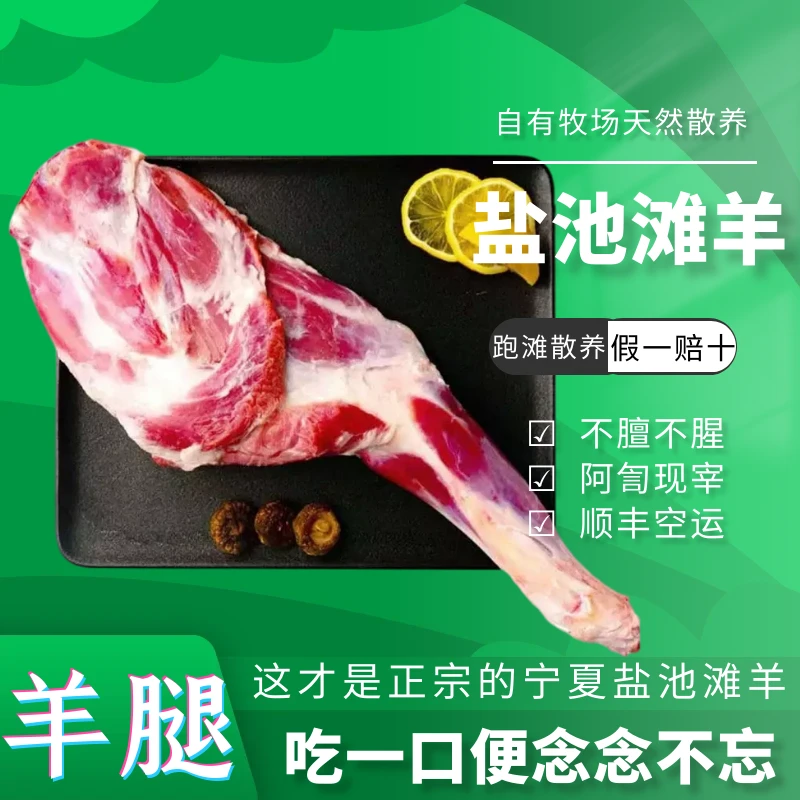 【羊兴鲜】【清真】正宗宁夏盐池滩羊肉羊前腿腿整只前腿带排新鲜现宰