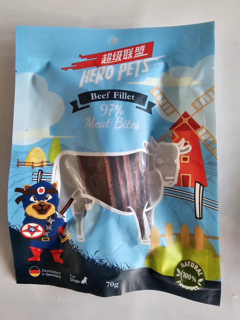 超级联盟狗狗零食磨牙训练牛肉干中小型成幼犬通用