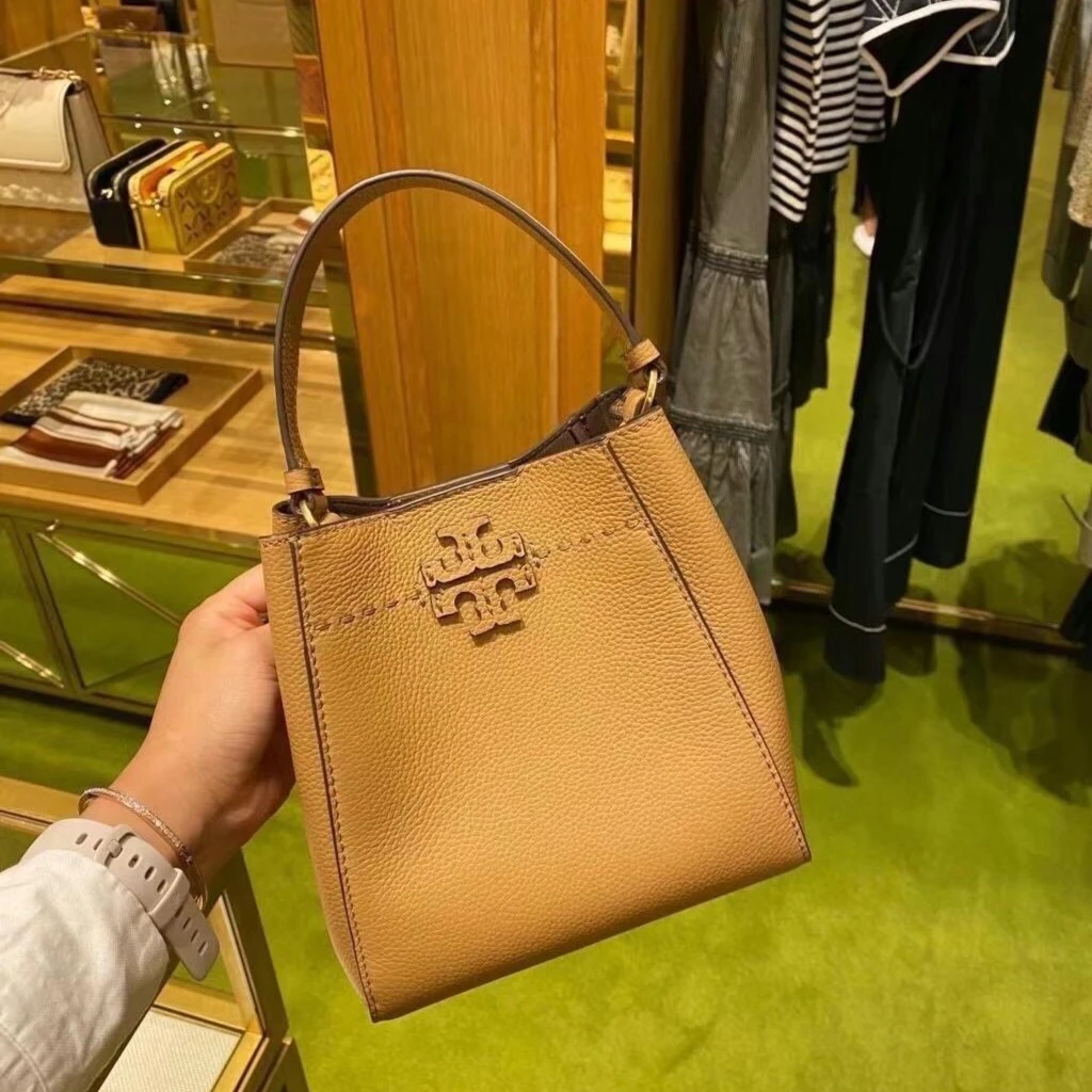 Tory Burch/汤丽柏琦直邮+74956-227+192485578362棕色水桶包只捣