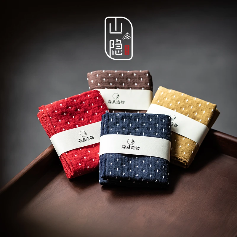 山隐趣事斋吸水茶巾茶桌布干泡茶垫养壶巾禅意茶台茶道配件棉麻垫