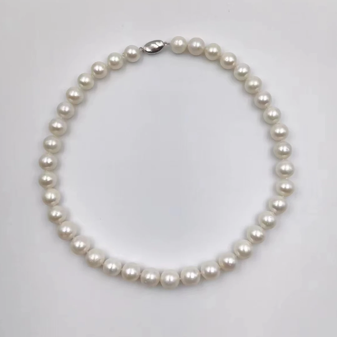 【睿泽鉴宝】S925银扣淡水有核珍珠项链多样性发一 11-12mm  GS0141