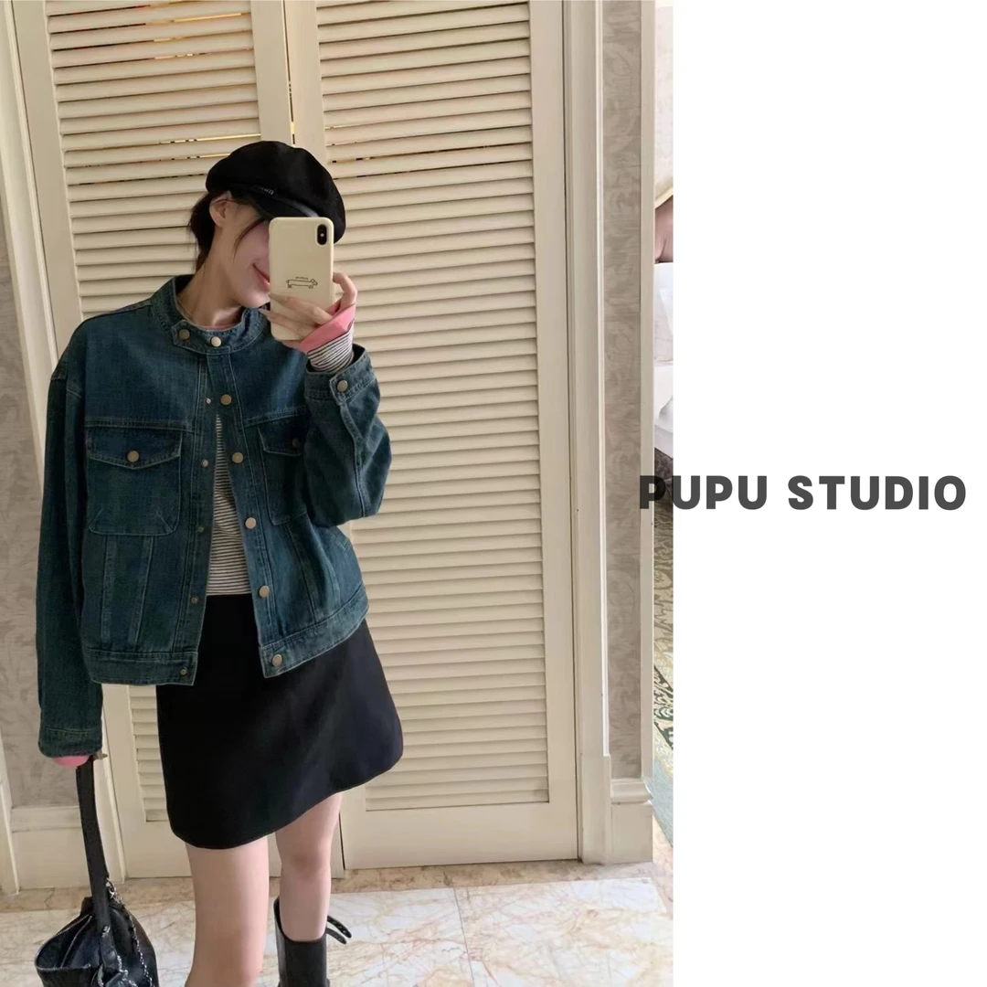 清！不退换！调性十足的酵素水洗牛仔外套