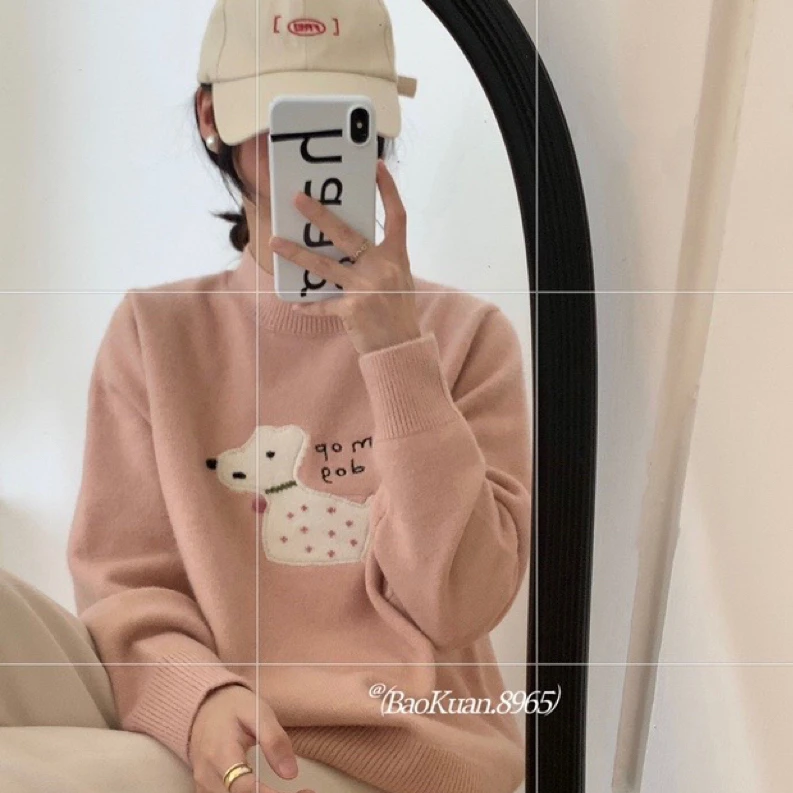 斑点小狗秋冬套头毛衣