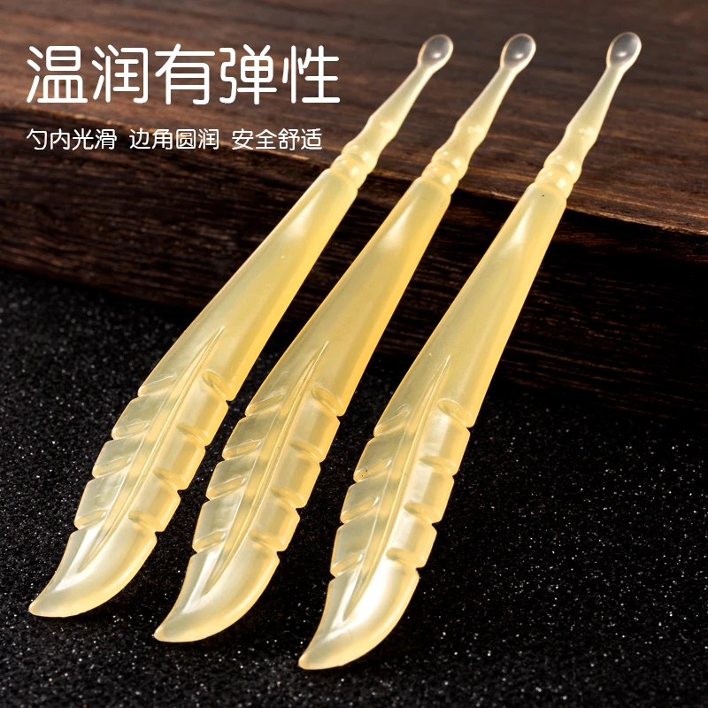 掏耳勺单个软头不伤耳圆头薄口薄边挖耳朵耳扒掏耳朵扣耳勺工具