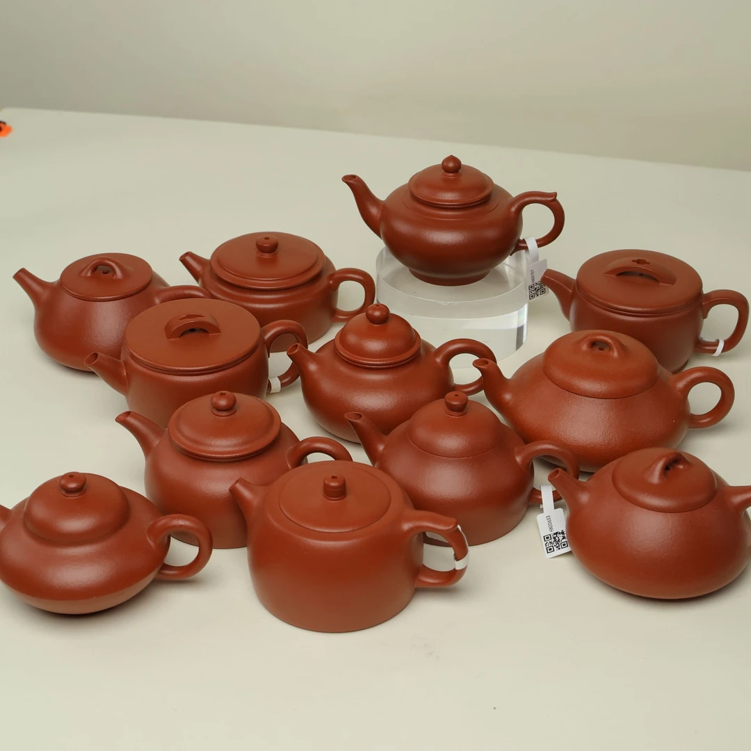 汪汪茶器 侯峰手制 纯红降坡泥 随机紫砂壶一把（不挑器型）