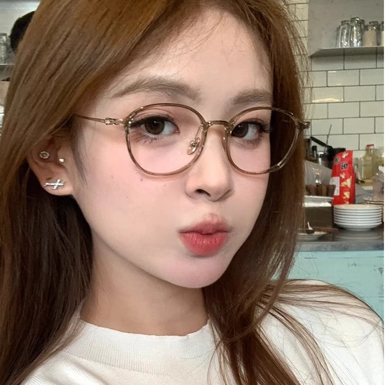 纯钛超轻复古眼镜近视女网上可配度数镜片防蓝光素颜显瘦眼睛框架