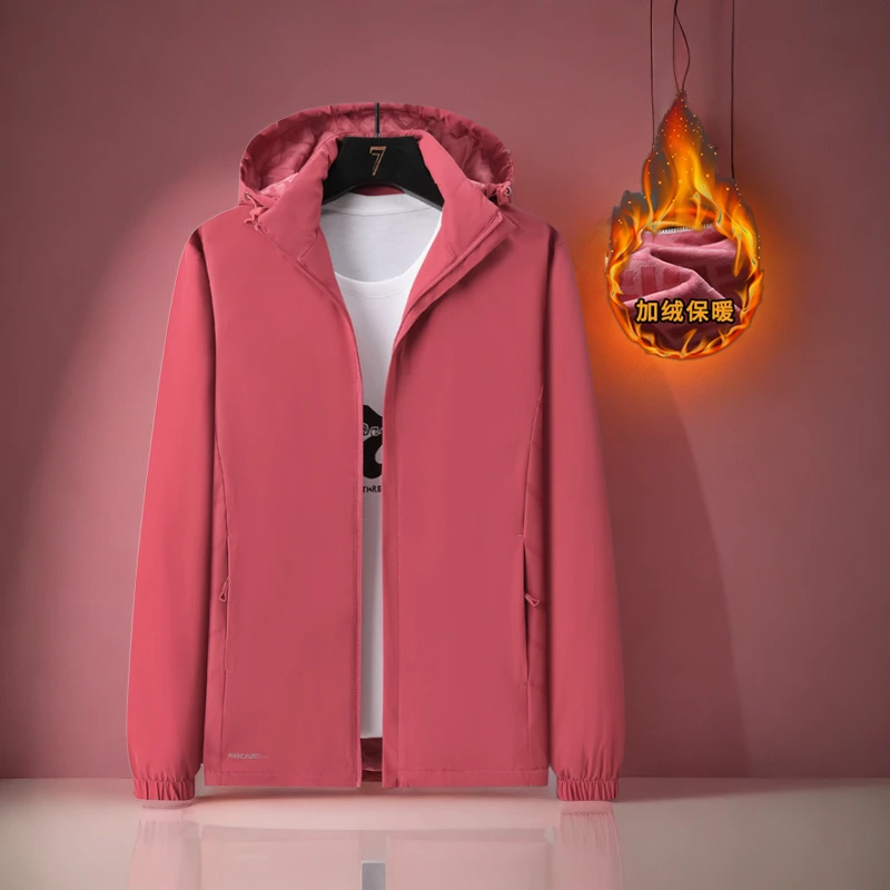 春秋棉衣男女同款加厚夹克保暖连帽冬季新款冲锋衣石墨烯棉服外套