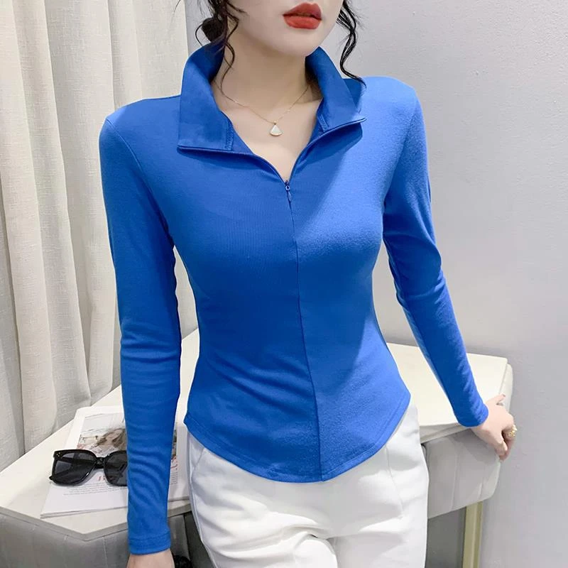 新款国标舞上衣女式成人形体练功服长袖修身舞蹈服装摩登拉丁舞衣