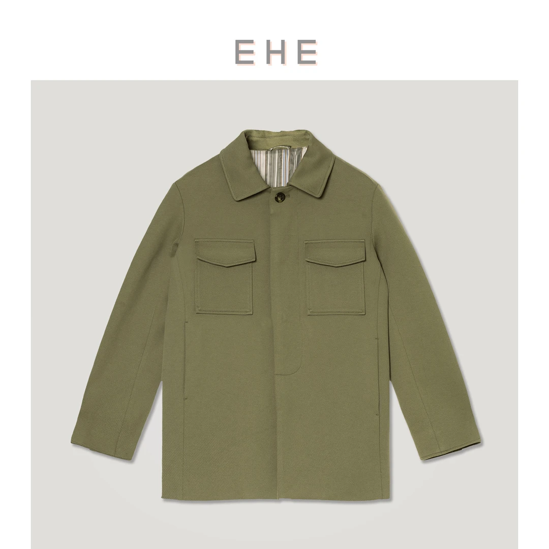 EHE男装断码福利军绿色复古工装风高档直筒版型户外66101201041