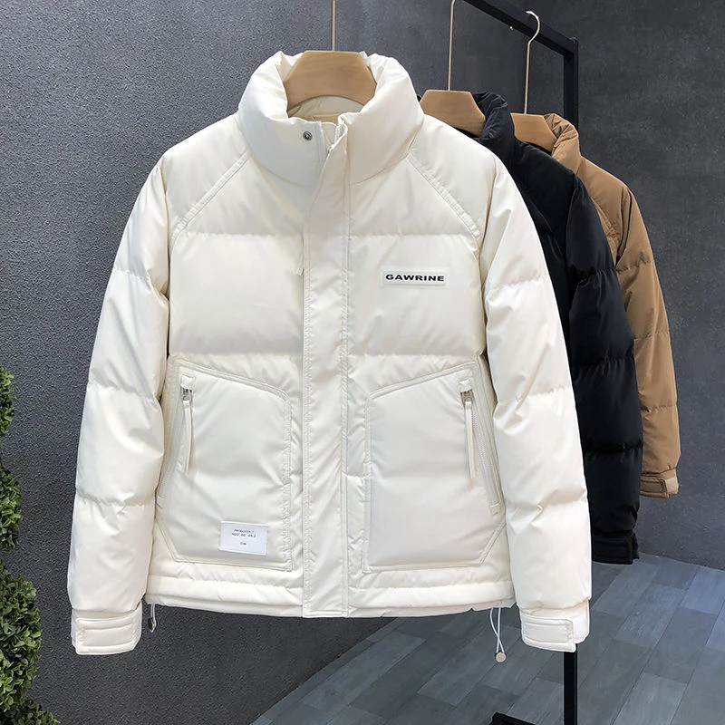 波司登羽绒服男高品质短款立领白鸭绒保暖外套韩版潮流修身冬季青
