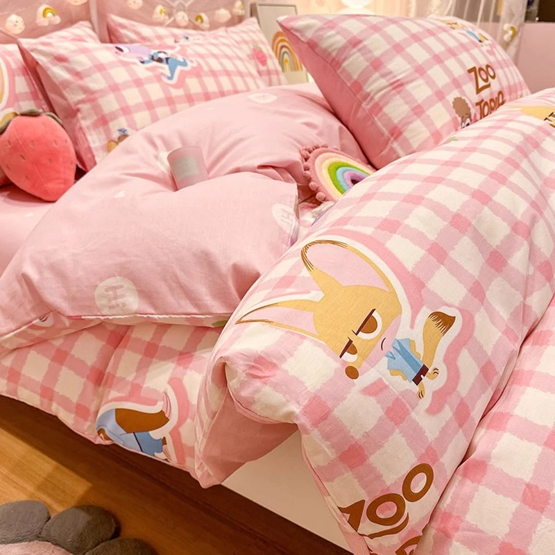 迪士尼卡通纯棉被套单件全棉儿童被单人150x200x230被罩宿舍床单