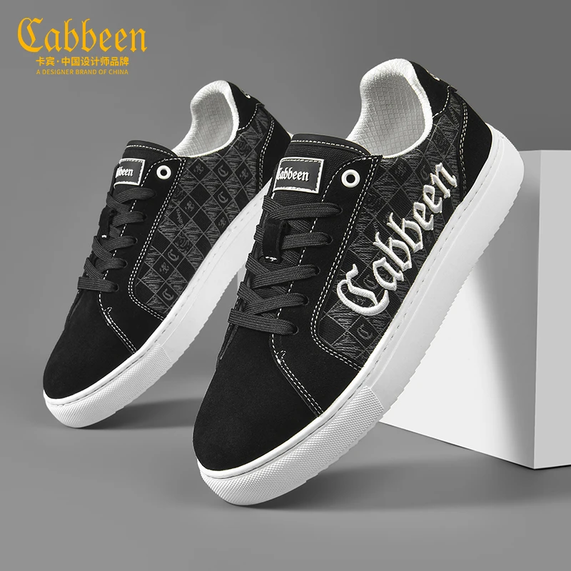 卡宾鞋子男款帆布鞋春季爆款男鞋2025新款潮百搭低帮休闲板鞋潮鞋