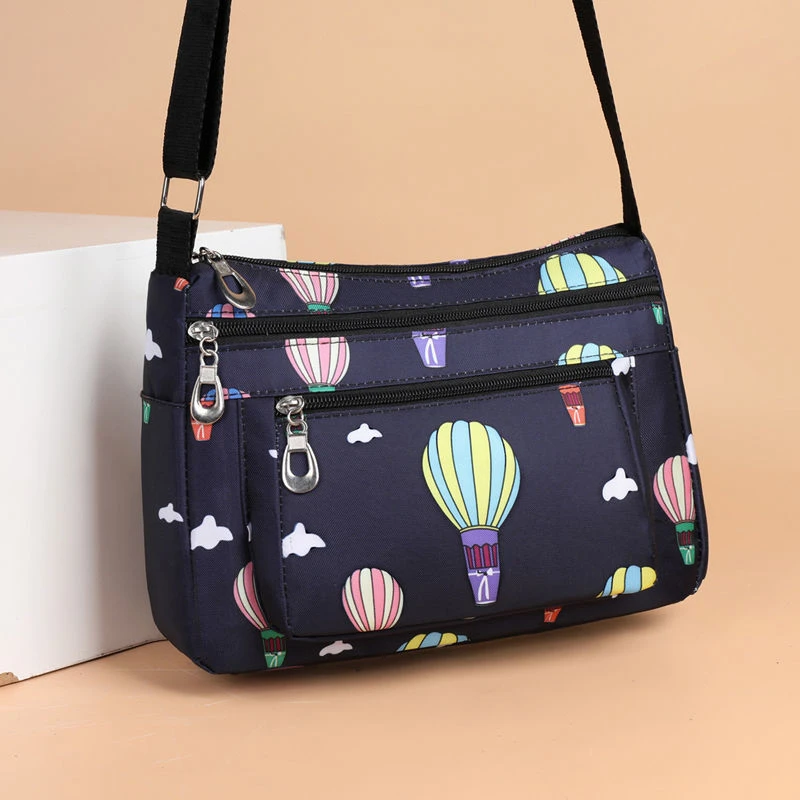 休闲百搭运动旅行单肩包小布包女小包包2024新款韩版牛津布帆布包