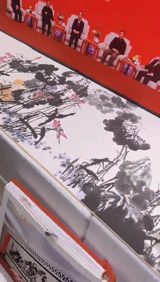 【闪购商品】绘画4荷风盛世丝绢版