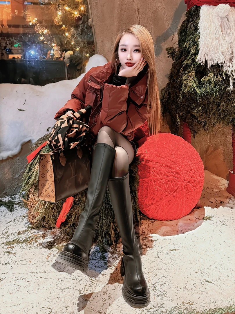 【茹哥】韩系时尚立领白鸭绒羽绒服女冬季2024新款宽松加厚