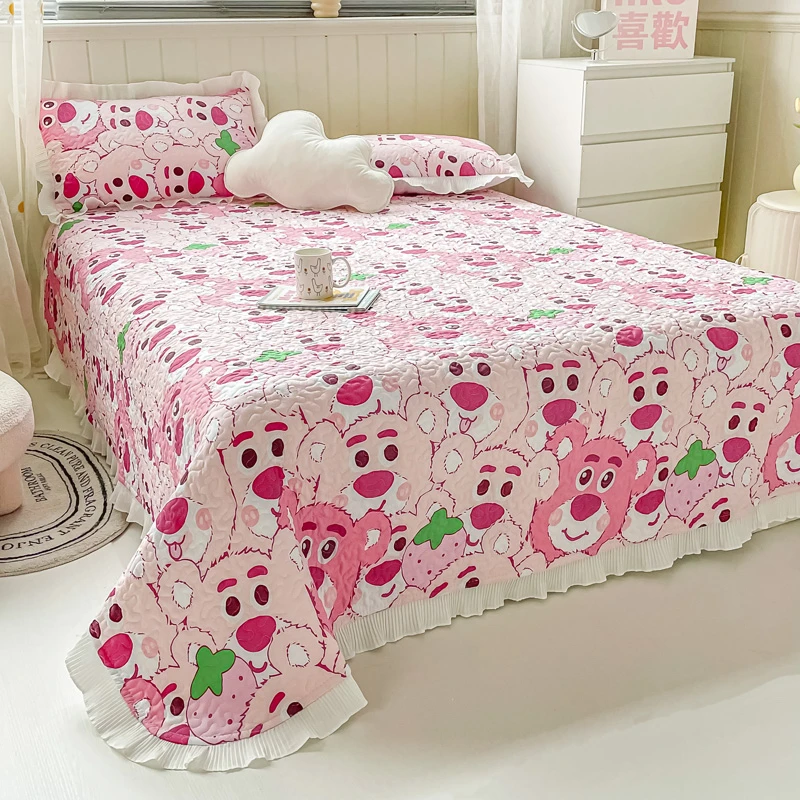 水洗棉床盖2024年新款高档夹棉榻榻米炕单床单单件四季通用