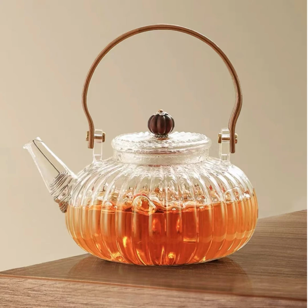 高硼硅耐热玻璃壶仙子壶南瓜壶耐高温花茶壶泡茶壶煮茶壶