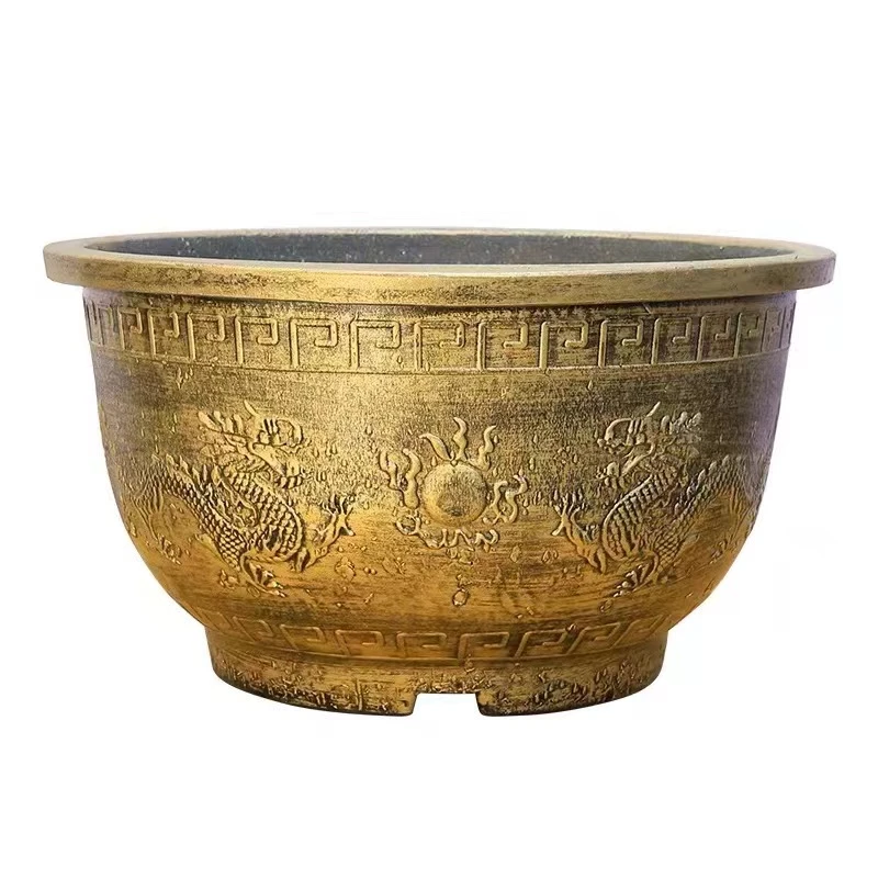 厂家-直播专享龙盆龙缸有孔种树养花种菜，无孔养鱼养荷花养睡莲