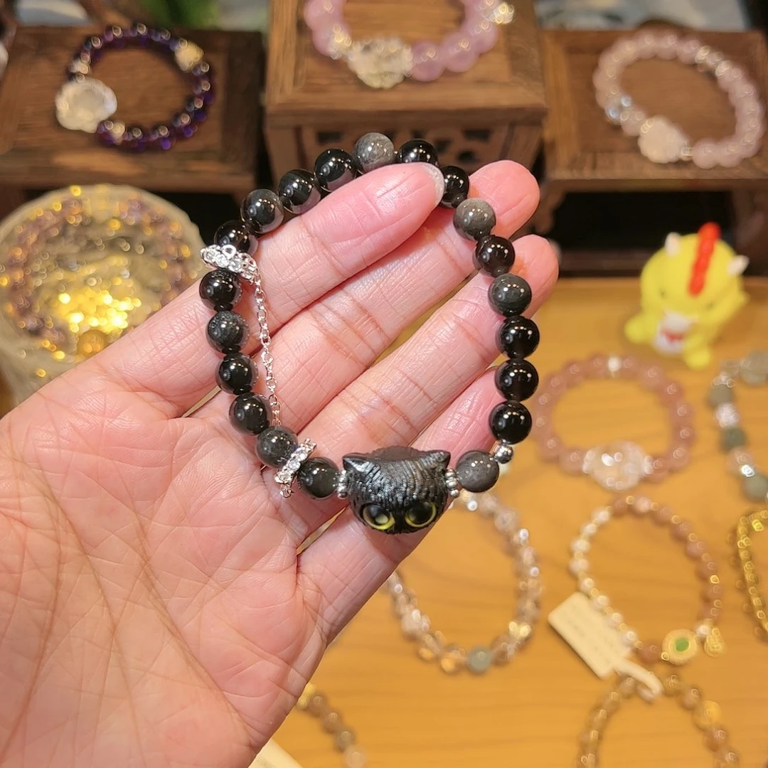 水晶手串未镶嵌银