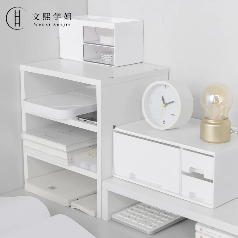 台式电脑显示器增高架护颈桌面垫高底座笔记本键盘多层收纳置物架