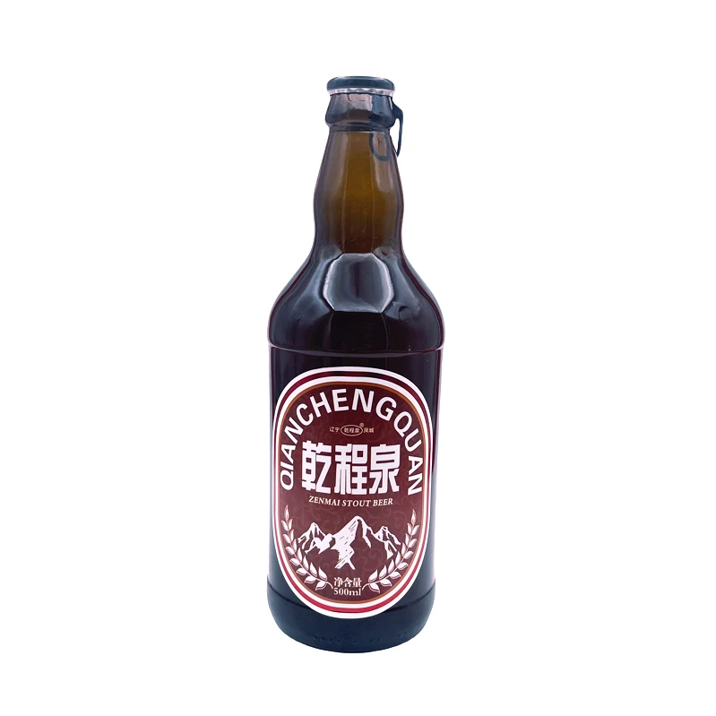 乾程泉泉麦黑啤酒精度4.5%原麦汁浓度12.0P500ml/瓶4.5%500ml