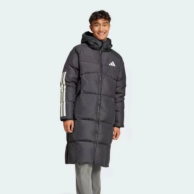 adidas/阿迪达斯男子保暖长款运动600蓬连帽羽绒服 JG3840