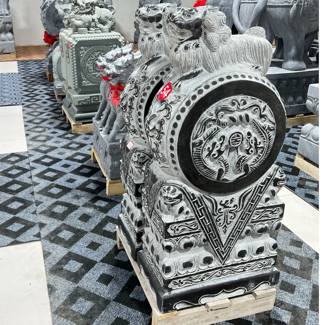 青石仿古狮子门墩家用户外别墅庭院公司酒店门口摆件包邮不含卸货