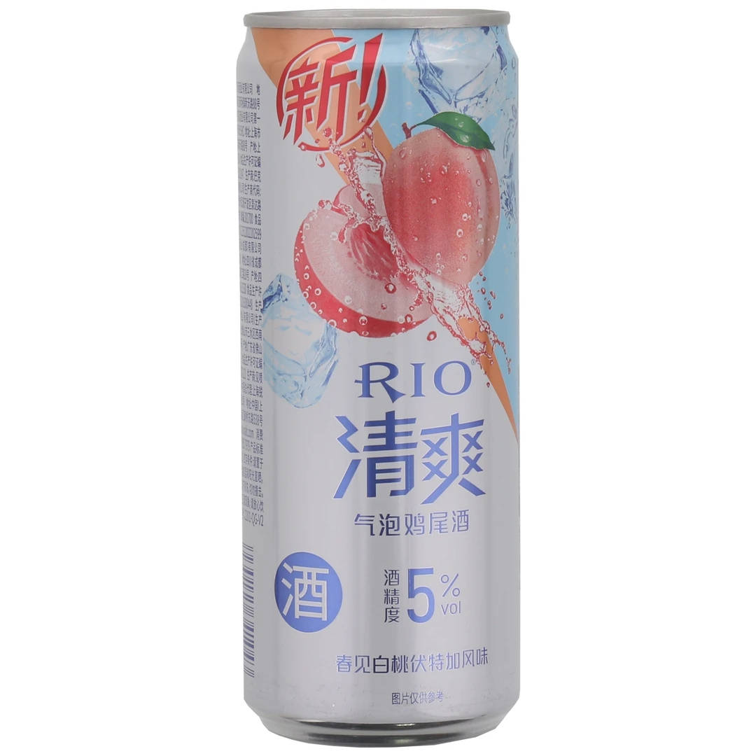 RIO/锐澳清爽5°春见白桃伏特加风味330ml*24听