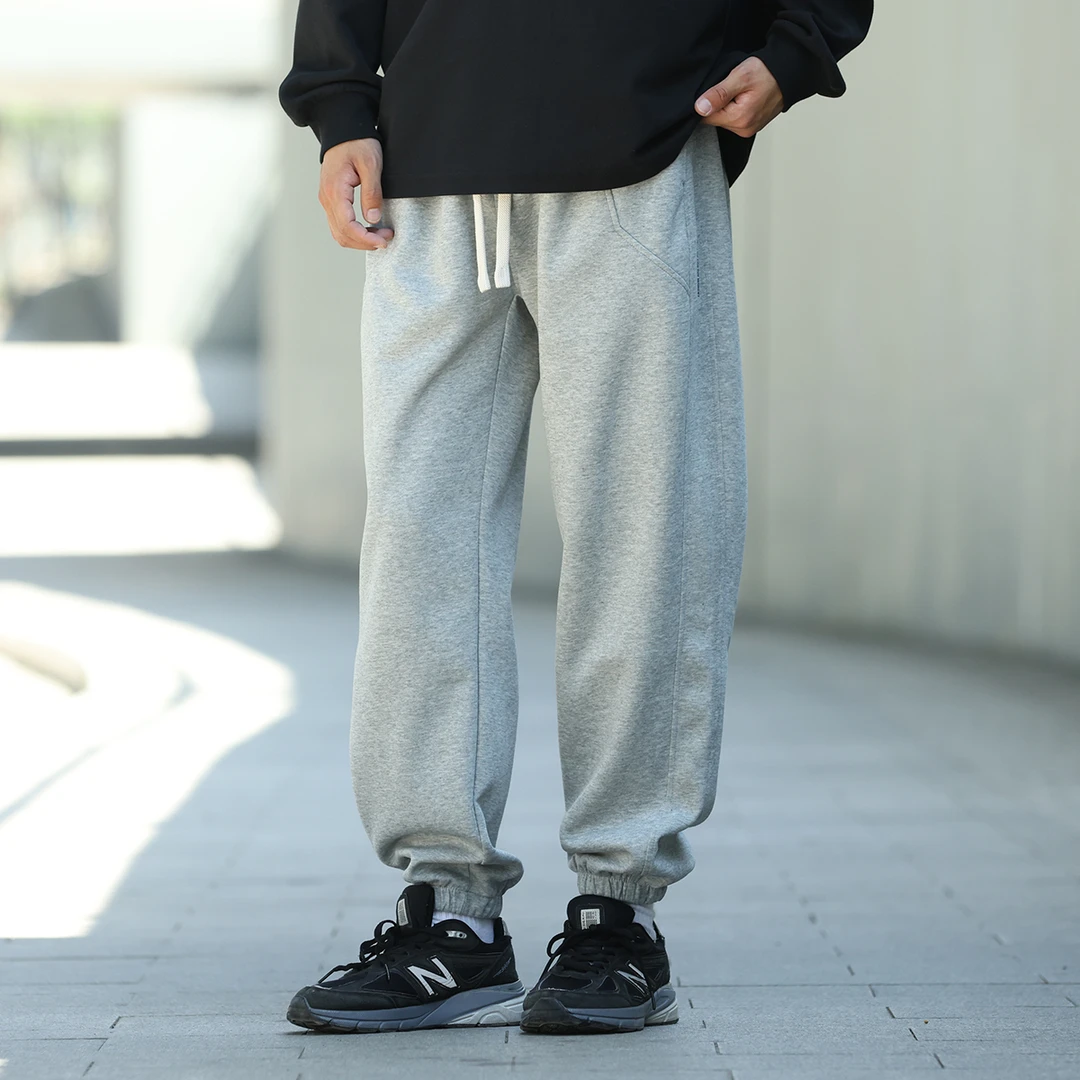 VR97日系休闲卫裤男2024秋冬新款宽松直筒拼接通勤束脚休闲长裤潮