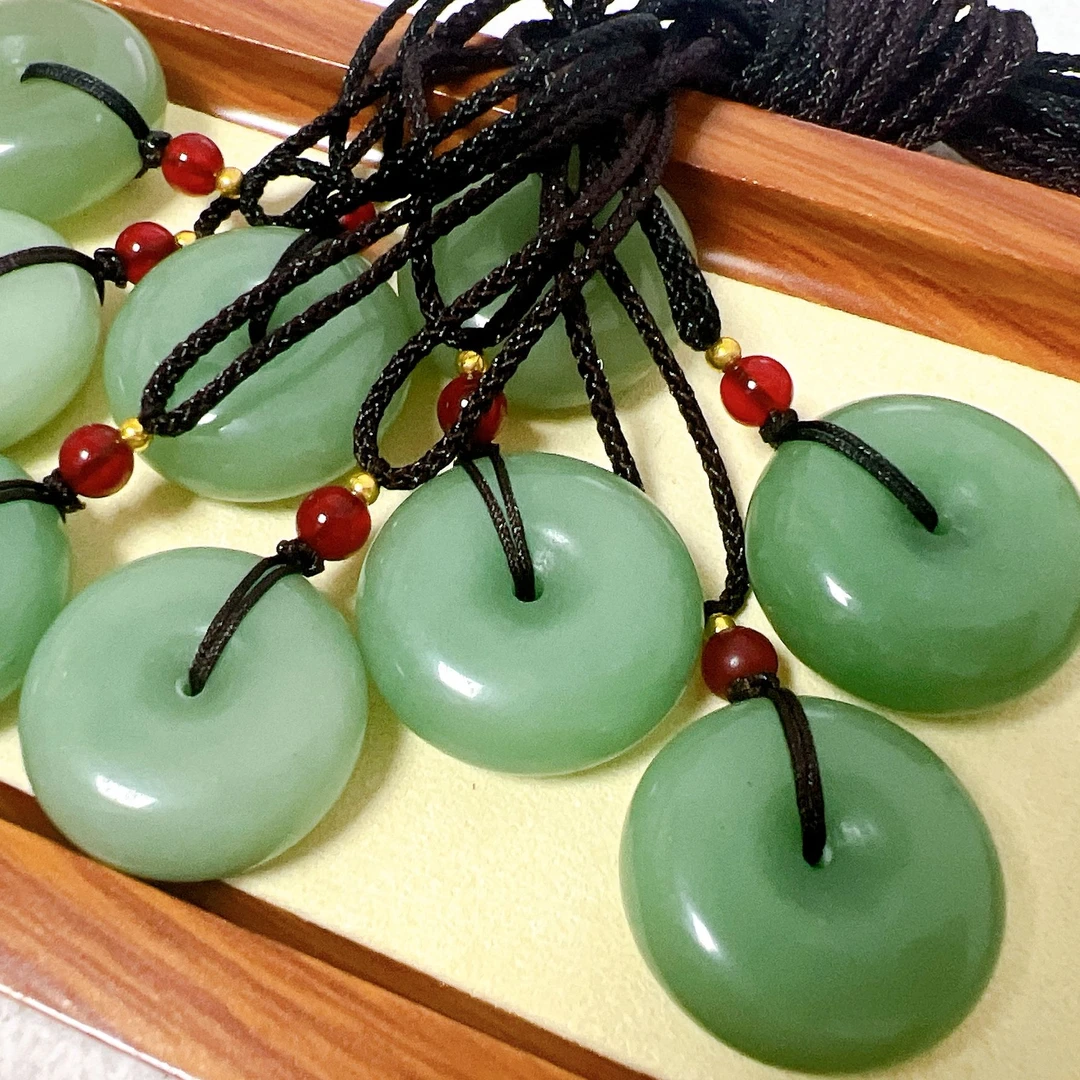 天然东陵玉平安扣（多样性发一）