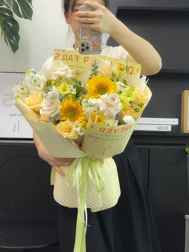 向日葵组合混搭大花束