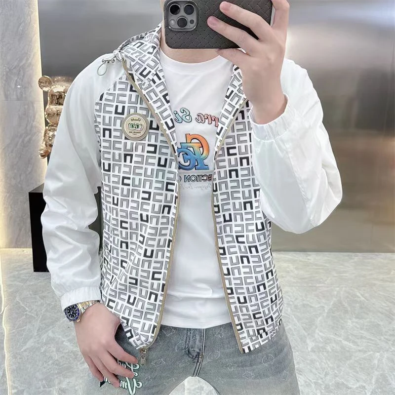 2024男士时尚短款经典休闲男外套6383