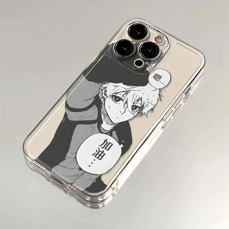 蓝锁nagi碰拳适用苹果华为iPhone15/14promax/13/12手机壳太空软